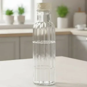 Limon Ribbed 1.1Liter Glass Bottle