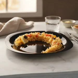 Melamine 11 Inch Black Serving Plate