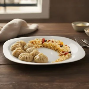 Melamine 11 Inch White Serving Plate