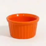 Melamine 2.5 Inch Orange Ramekin Serving Bowl