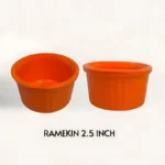 Melamine 2.5 Inch Orange Ramekin Serving Bowl