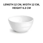 Melamine 4.5 Inch White Tulip Serving Bowl
