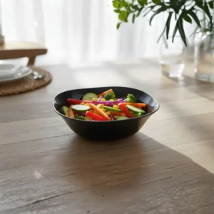 Melamine 5 Inch Black Serving Bowl