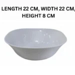 Melamine 9 Inch White Serving Bowl
