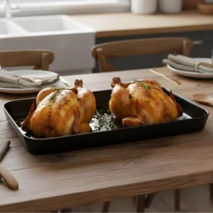 Melamine Black Large Serving Tray