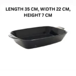 Melamine Black Rectangle Serving Bowl