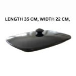 Melamine Black Rectangle Serving Bowl’s Lid
