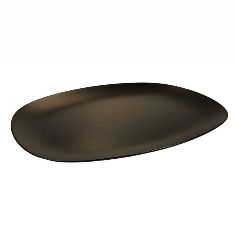 Melamine Black Rectangle Serving Tray - Image 2