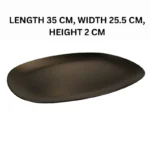 Melamine Black Rectangle Serving Tray