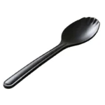 Melamine Black Serving Rice Flat Spoon