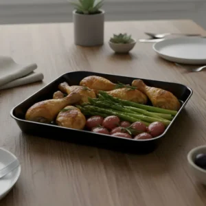 Melamine Black Vista Large Serving Tray