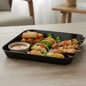 Melamine Black Vista XLarge Serving Tray