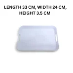 Melamine White Medium Square Serving Tray
