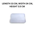 Melamine White Small Square Serving Tray