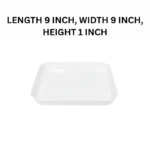 Melamine White Vista Large Serving Tray