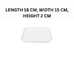 Melamine White Vista Small Serving Tray