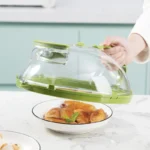 Microwave Splatter Cover With Water Steamer