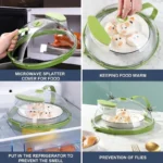 Microwave Splatter Cover With Water Steamer