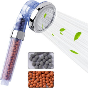 Mineral Beads Shower Head Handheld High Pressure Negative Ion Filter