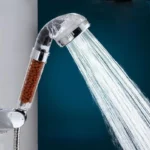 Mineral Beads Shower Head Handheld High Pressure Negative Ion Filter