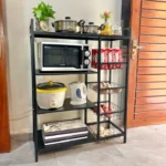 Multifunctional Storage Rack Heavy Duty 4 Tier Organizer (Without Wheels)