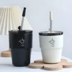 New Korean Style Insulated Mug Portable Thermal Drinking Cup