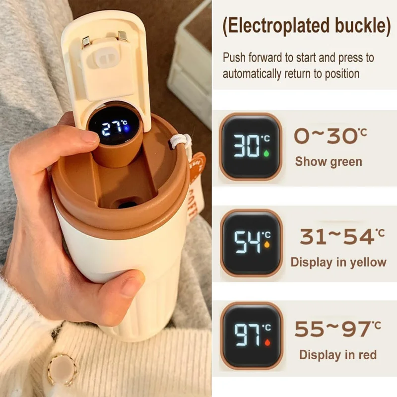 Portable LED Temperature Display Coffee Mug - Image 2