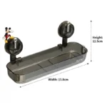 Premium Suction Cup Bathroom Storage Rack for Shower