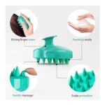 Shampoo Scalp Massager Brush – Soft Silicone Bristles