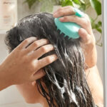 Shampoo Scalp Massager Brush – Soft Silicone Bristles