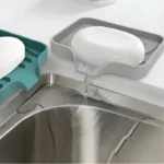 Silicone Soap Dish with Drainage Non Slip Bathroom Soap Holder