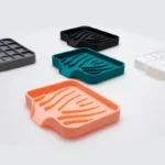 Silicone Soap Dish with Drainage Non Slip Bathroom Soap Holder
