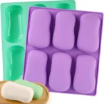 Silicone Soap Mold Classic Oval Shaped Mold for DIY Soap