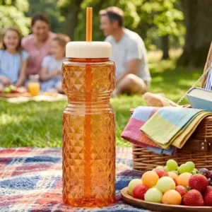 Twinkle Water Bottle with Straw Stylish Drinking Bottle