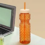 Twinkle Water Bottle with Straw Stylish Drinking Bottle
