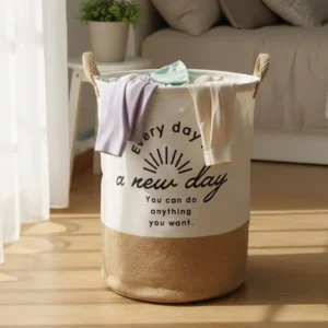 Two-Tone Foldable Laundry Basket