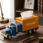 Vintage Cargo Truck Design Tissue Box Organizer