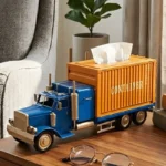 Vintage Cargo Truck Design Tissue Box Organizer