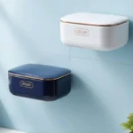 Wall Mounted Soap Dish with Drain Bathroom Soap Holder