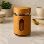 Wooden Glass Salt And Pepper Shaker