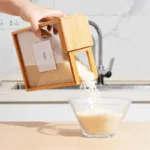 Wooden Rice Jar Box Premium Kitchen Storage Container