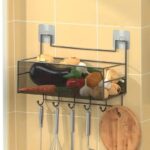 Meshed Wall Shelf With Hooks