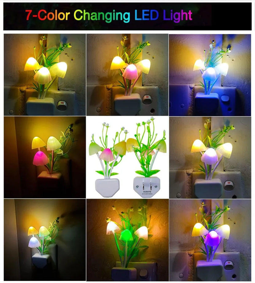 Mushroom LED Night Light Sensor Lamp (Pack of 2) - Image 11