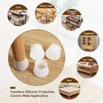 Silicone Chair Leg Protectors