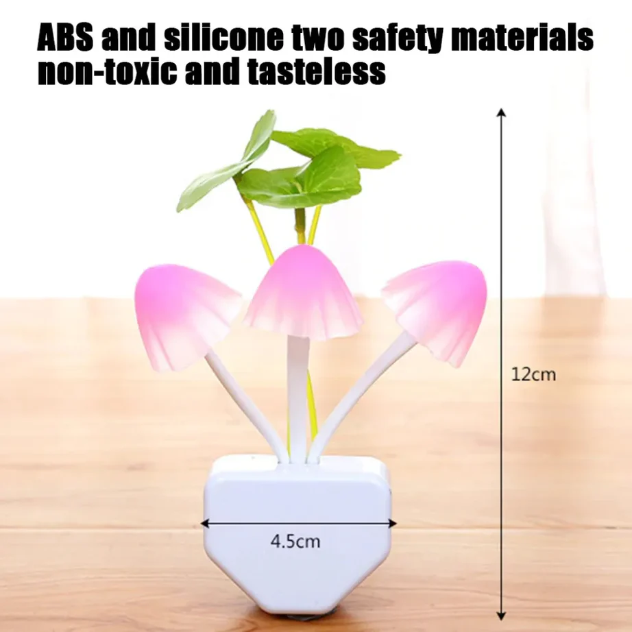 Mushroom LED Night Light Sensor Lamp (Pack of 2) - Image 3