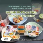 Buy 5 Get 5 Free Sale Offer – Imported 10 Pcs Set of Dish Plates with Free Holder in Rs 999 Only – Trendy and Stylish