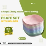 Buy 5 Get 5 Free Sale Offer – Imported 10 Pcs Set of Dish Plates with Free Holder in Rs 999 Only – Trendy and Stylish