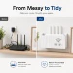 Wall Mount WiFi Router Holder