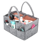 Baby Diaper Caddy Organizer Felt Storage Bag