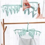 Folding Rotatable Clothes Dryer Hanger
